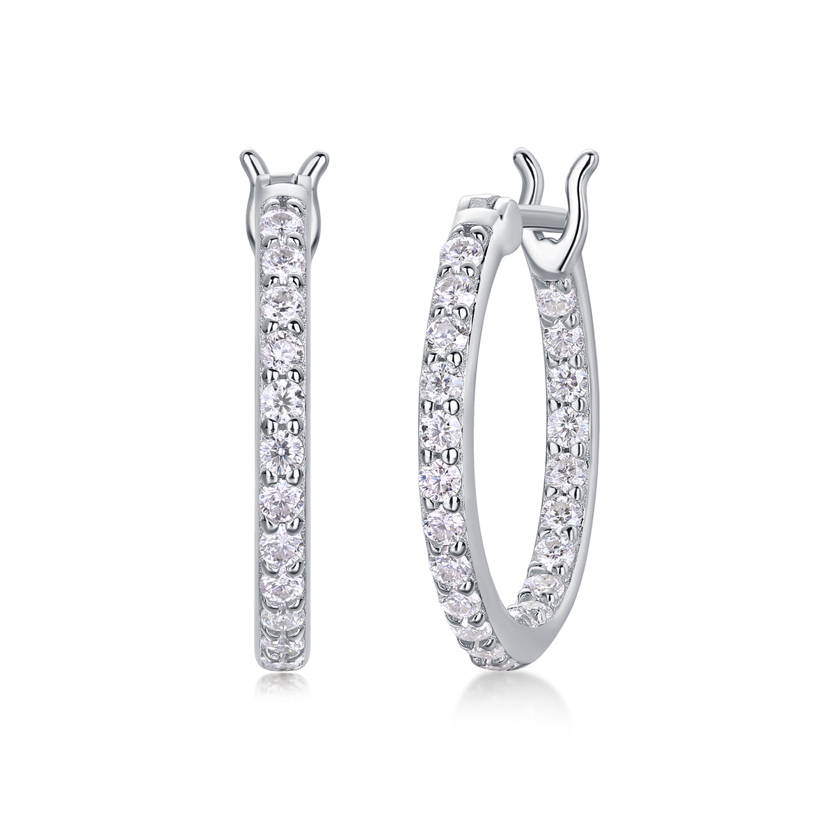 18K Gold Eternal Circle Earrings