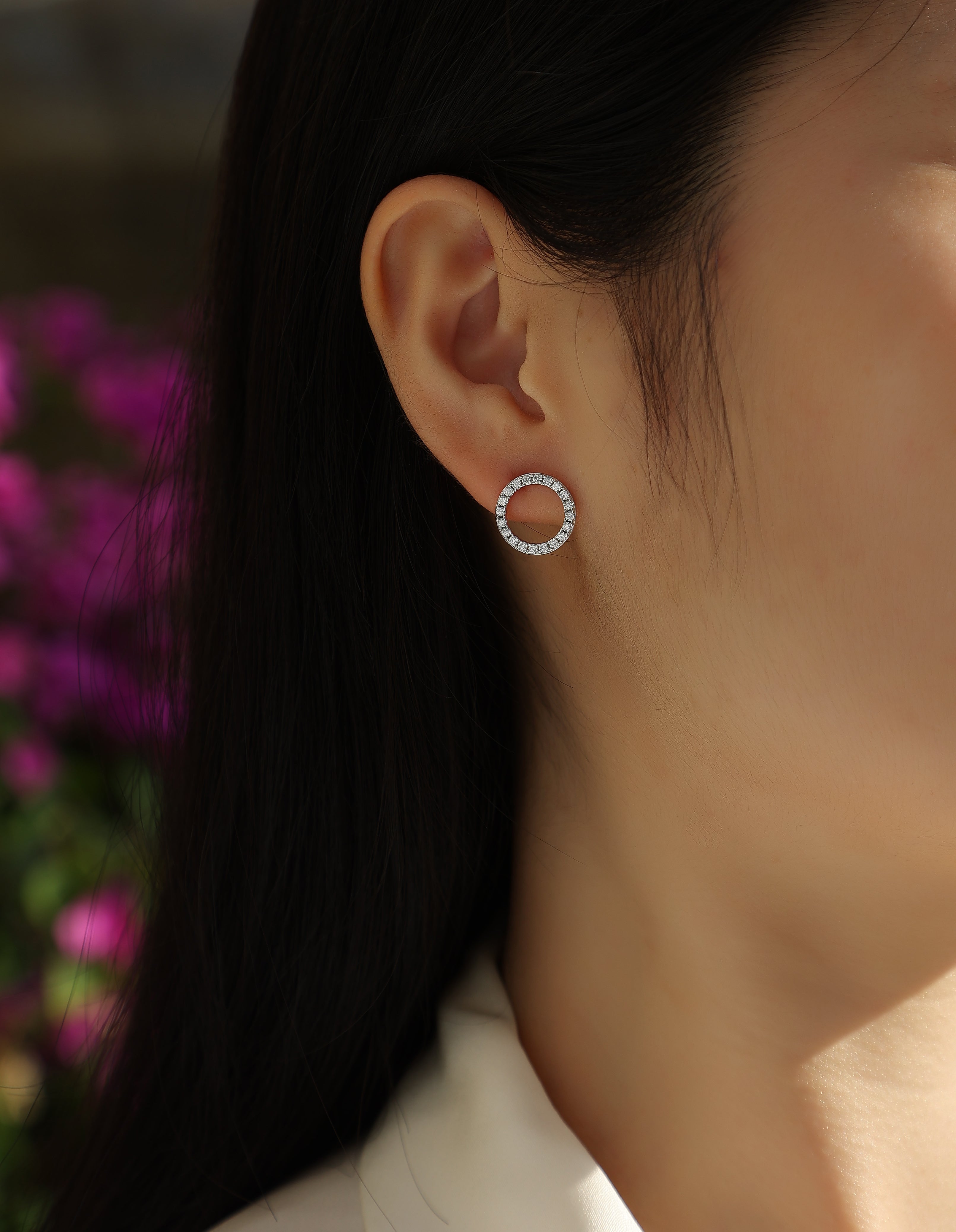 18K Gold Aurelia Circle Earrings
