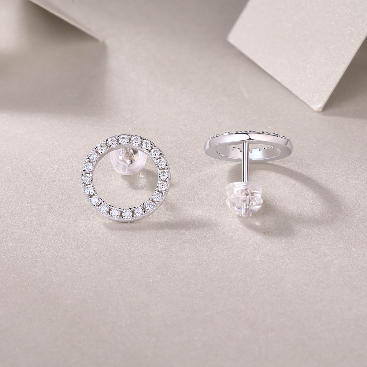 18K Gold Aurelia Circle Earrings
