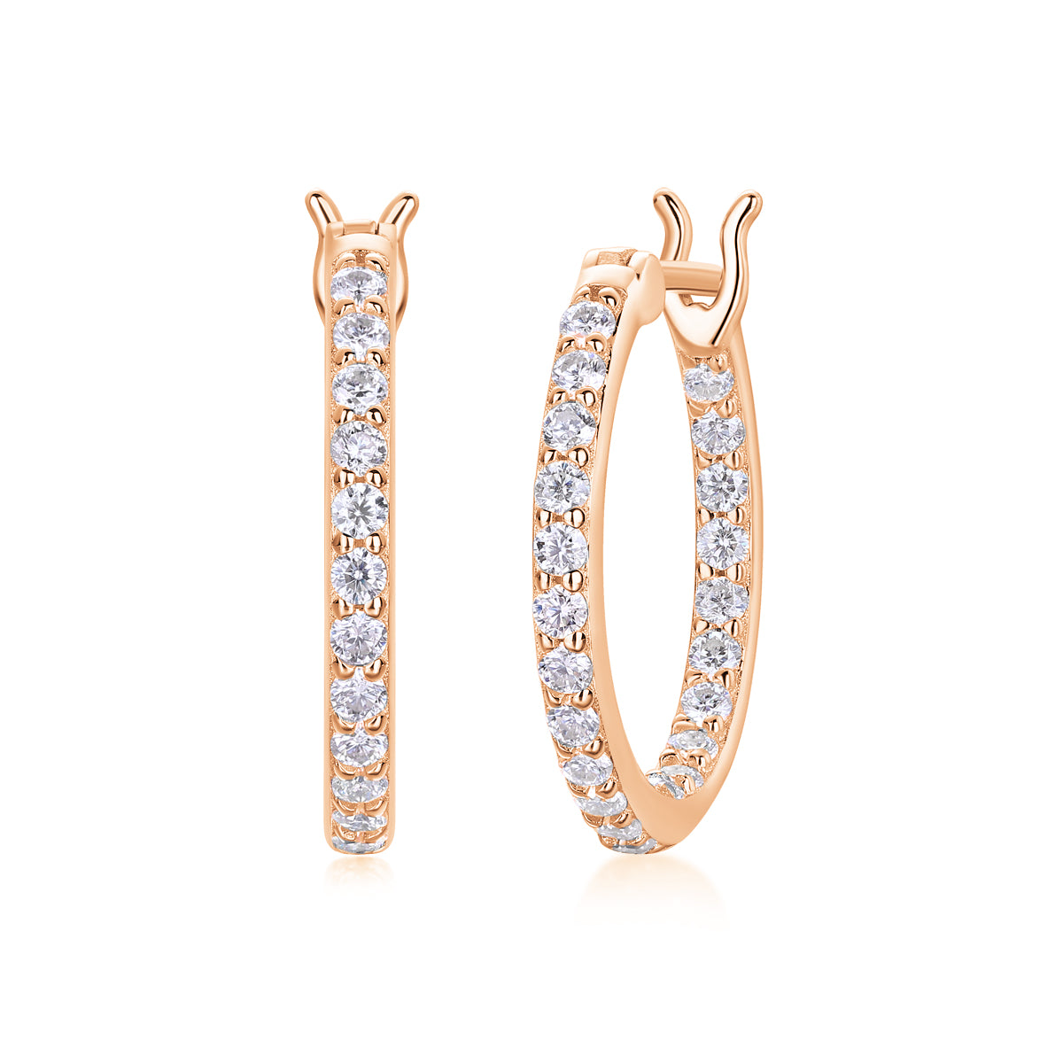 18K Gold Eternal Circle Earrings