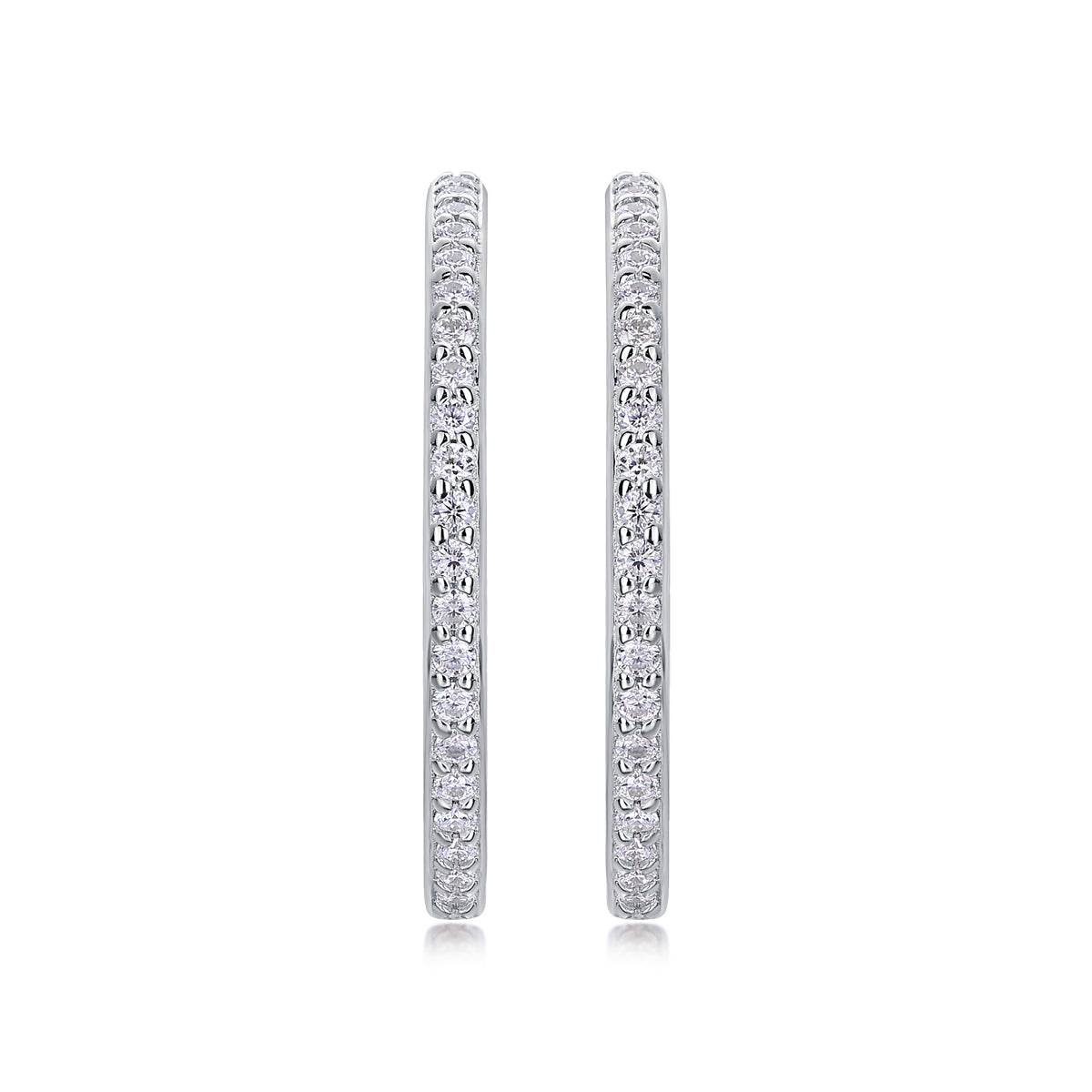 18K Gold Diamond Halo Earrings