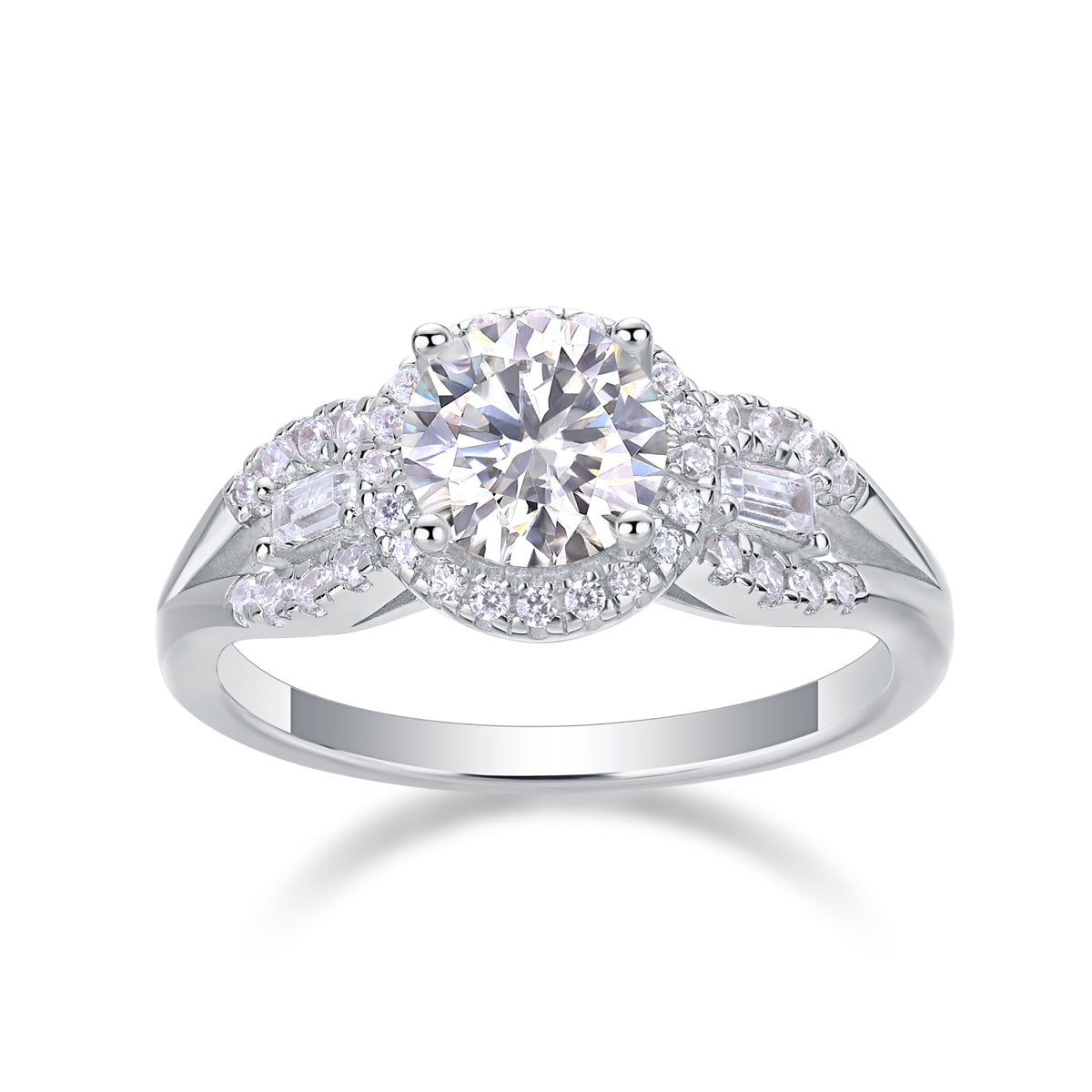 The Seraphina Diamond Halo Ring