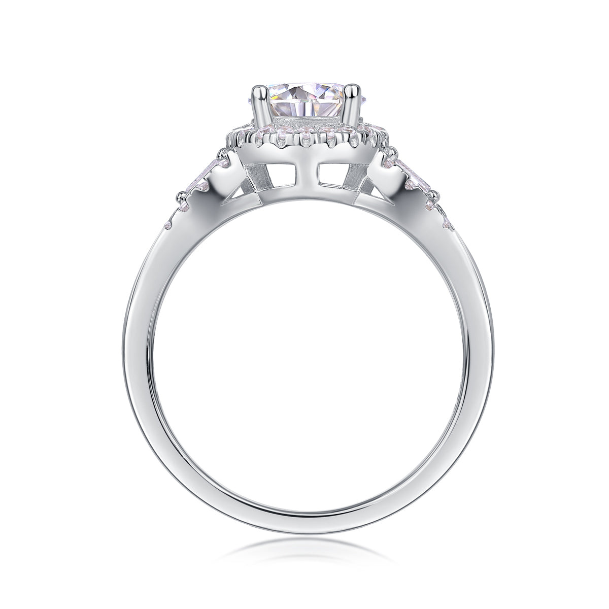 The Seraphina Diamond Halo Ring