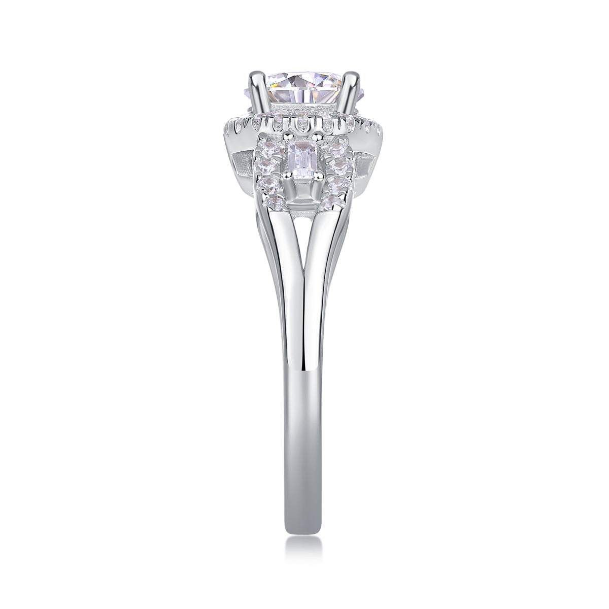 The Seraphina Diamond Halo Ring