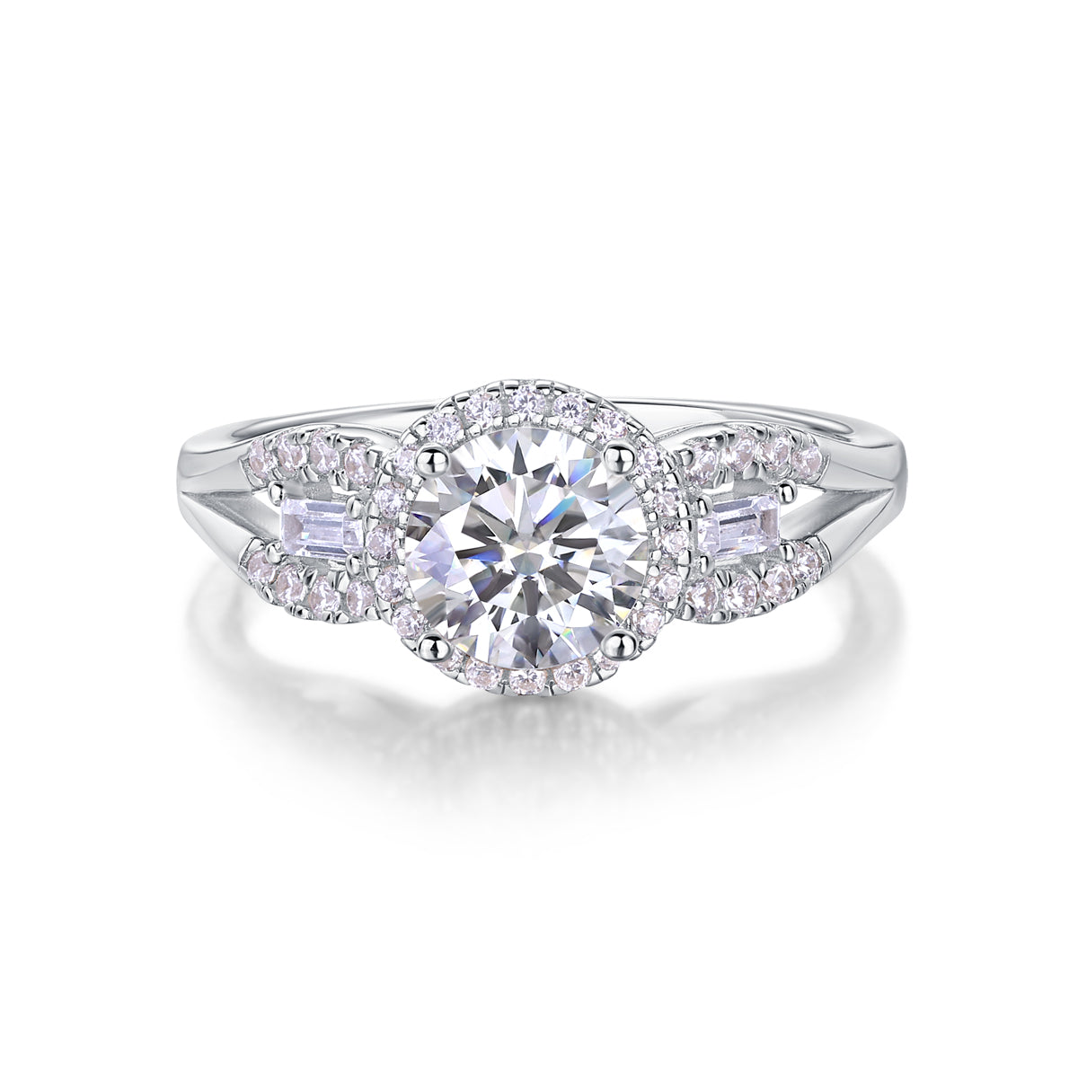 The Seraphina Diamond Halo Ring