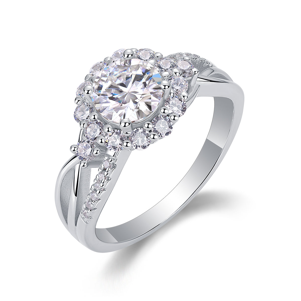 18K Gold Aurora Diamond Ring