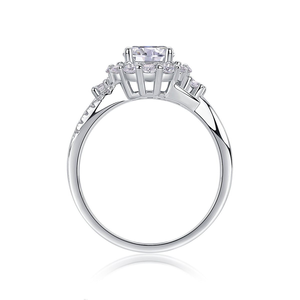 18K Gold Aurora Diamond Ring