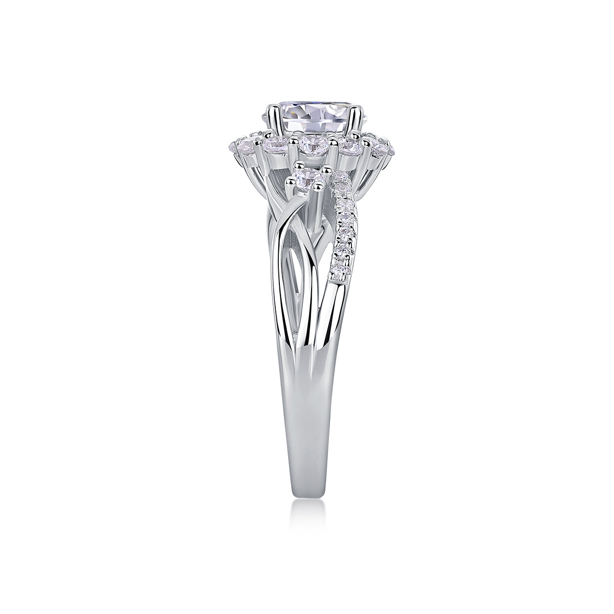 18K Gold Aurora Diamond Ring