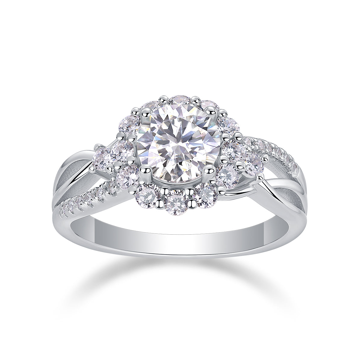 18K Gold Aurora Diamond Ring