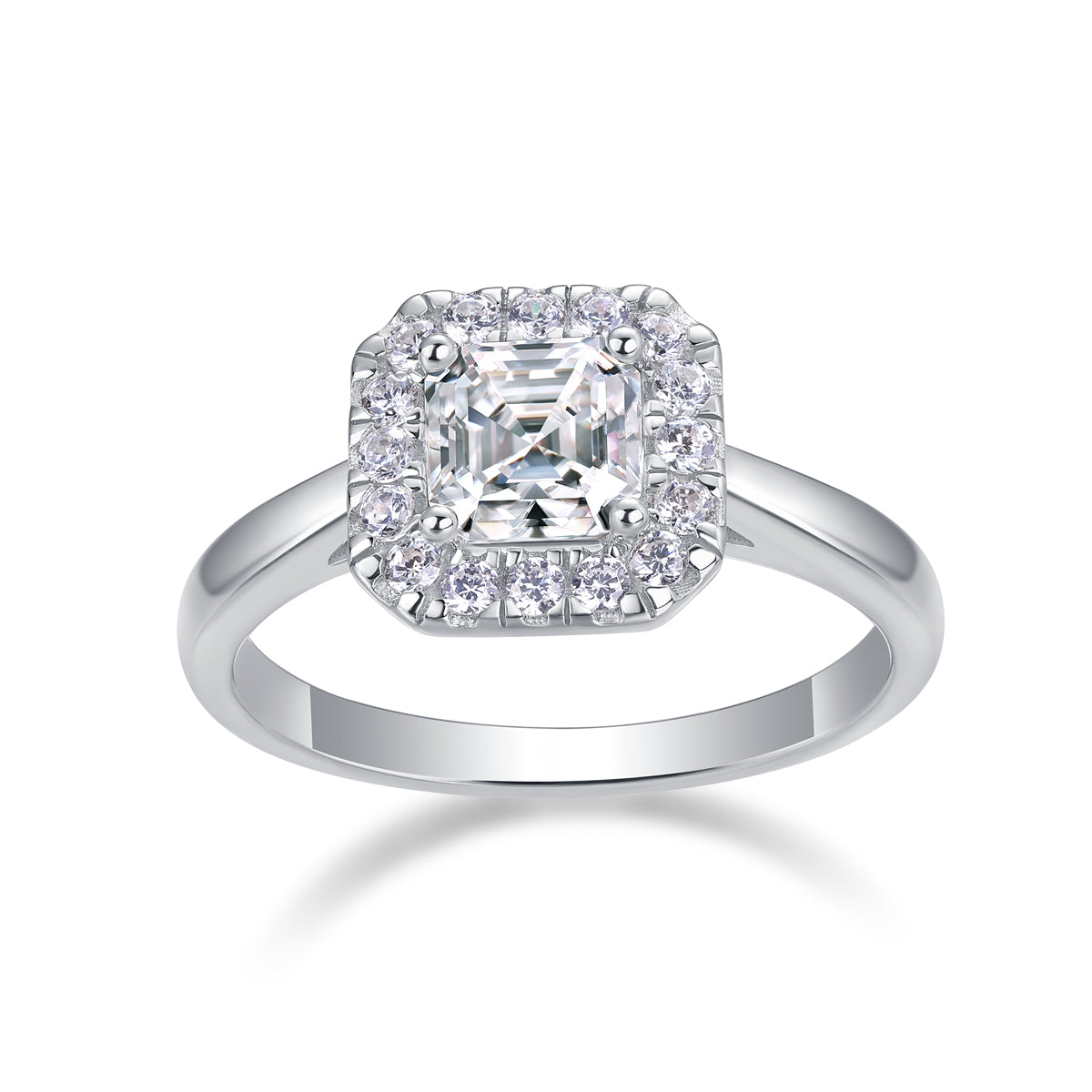 The Lumina Asscher Halo Ring
