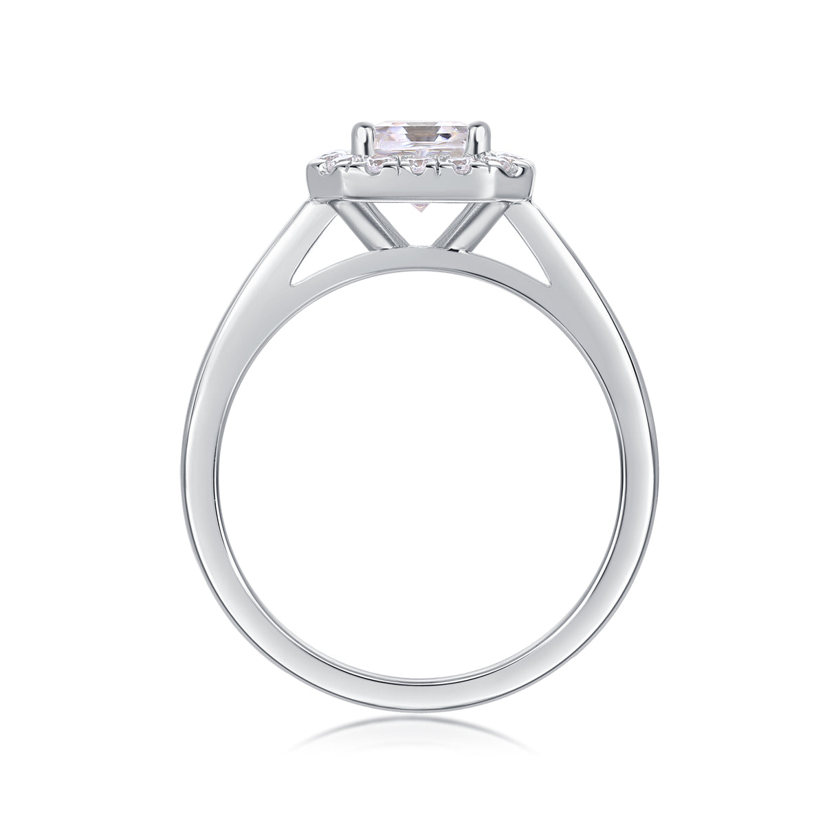 The Lumina Asscher Halo Ring
