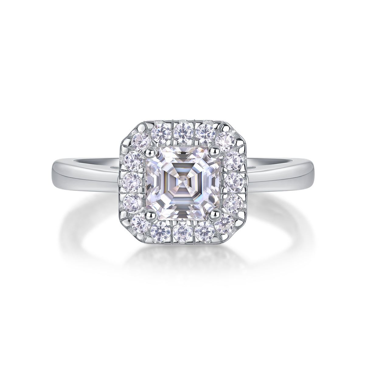 The Lumina Asscher Halo Ring