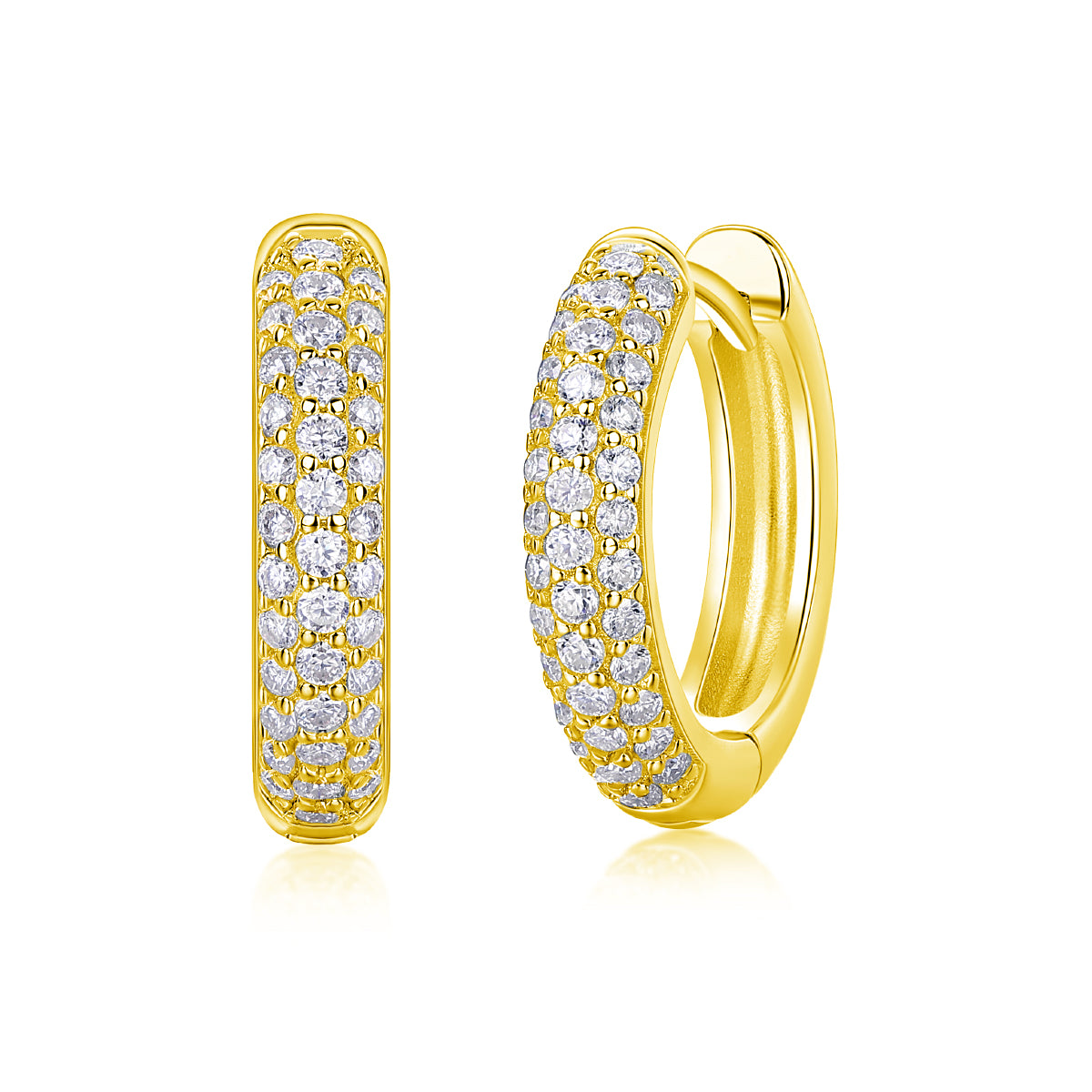 18K Gold Signature Circle Earrings