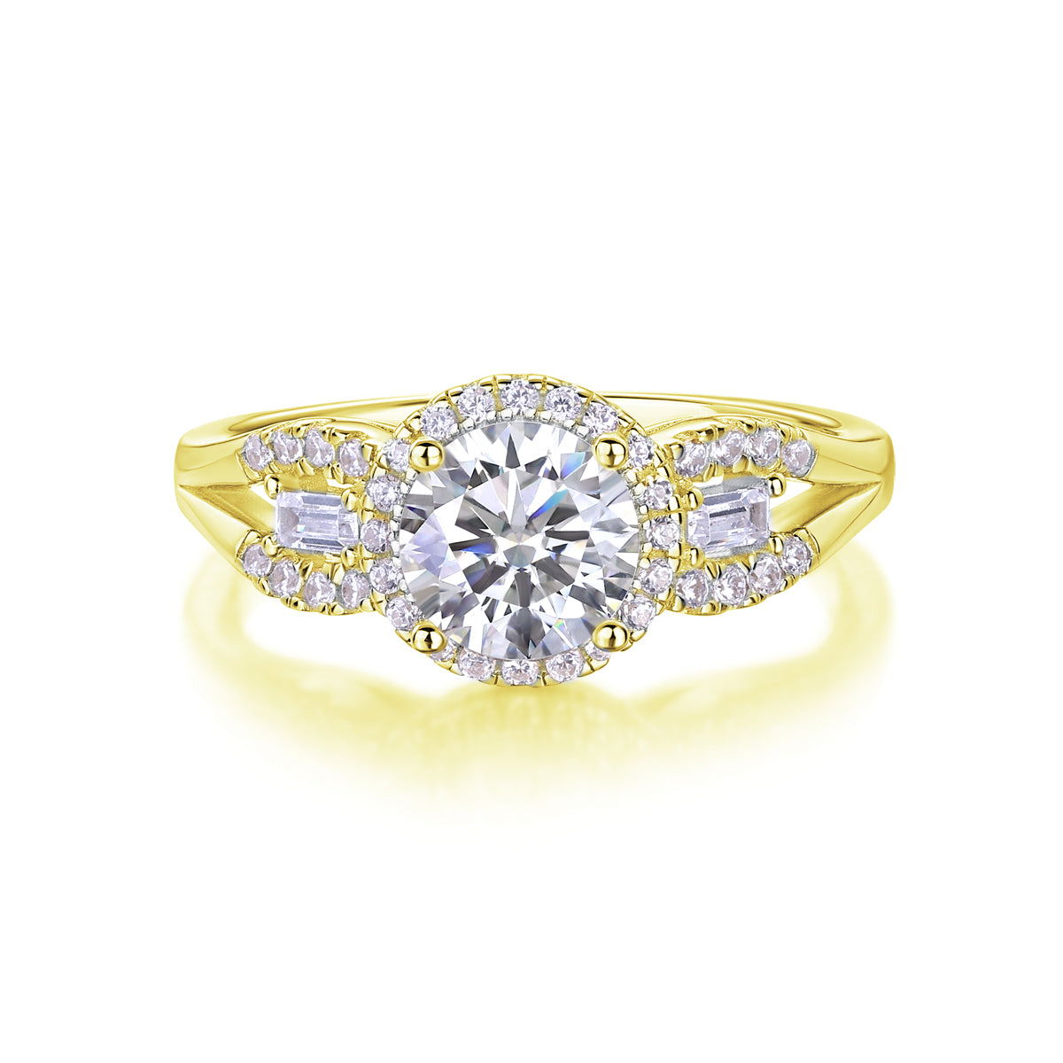 The Seraphina Diamond Halo Ring