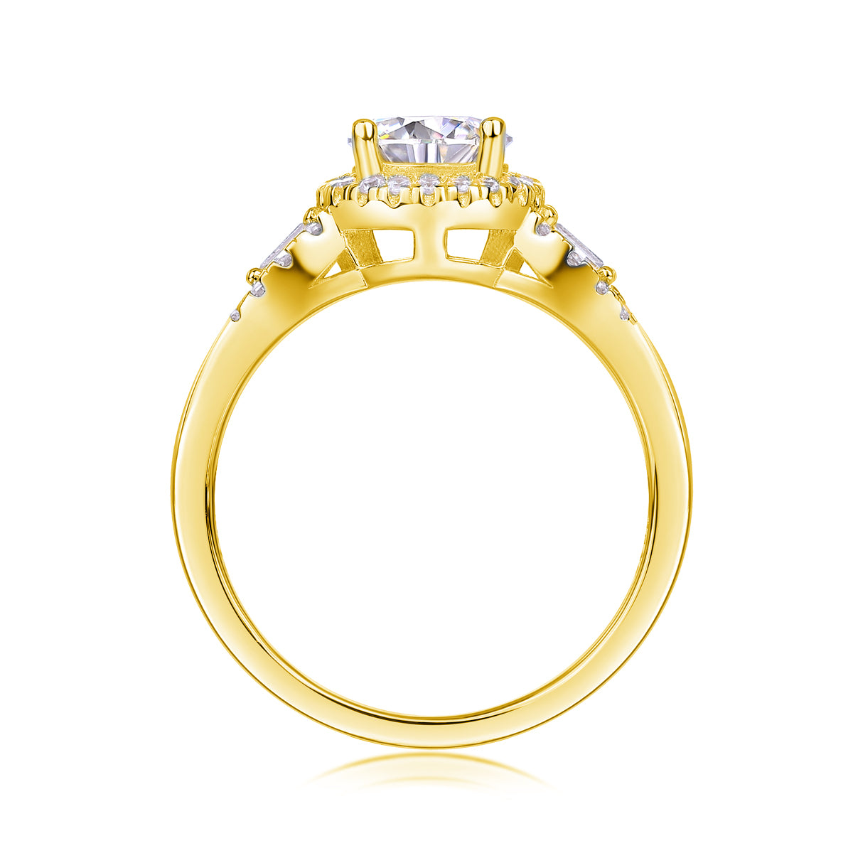 The Seraphina Diamond Halo Ring
