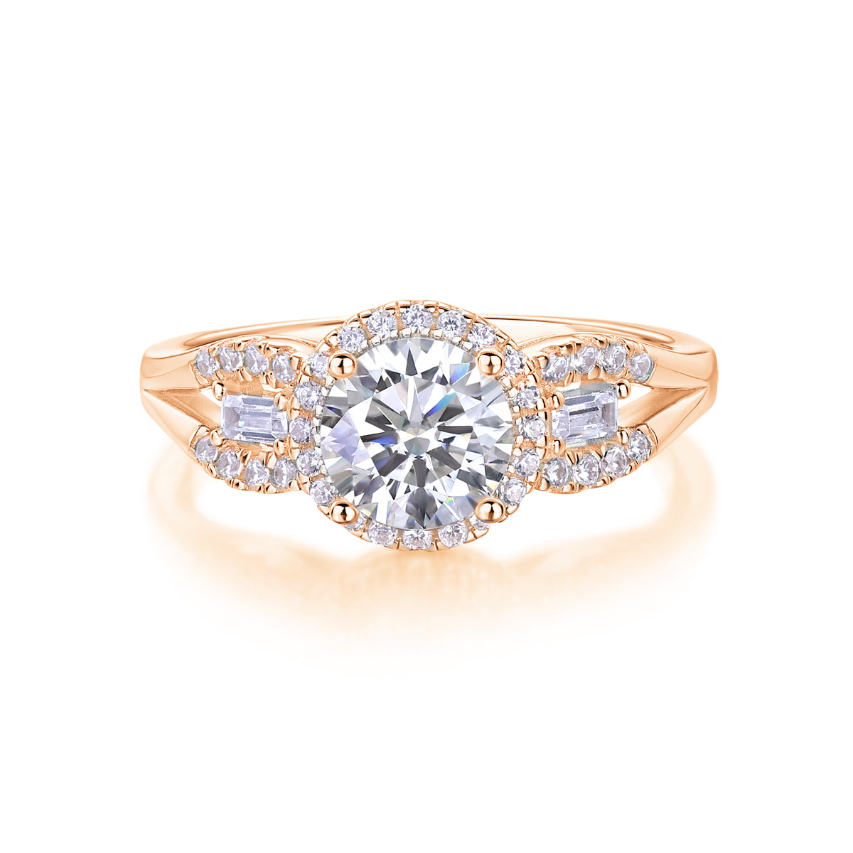 The Seraphina Diamond Halo Ring