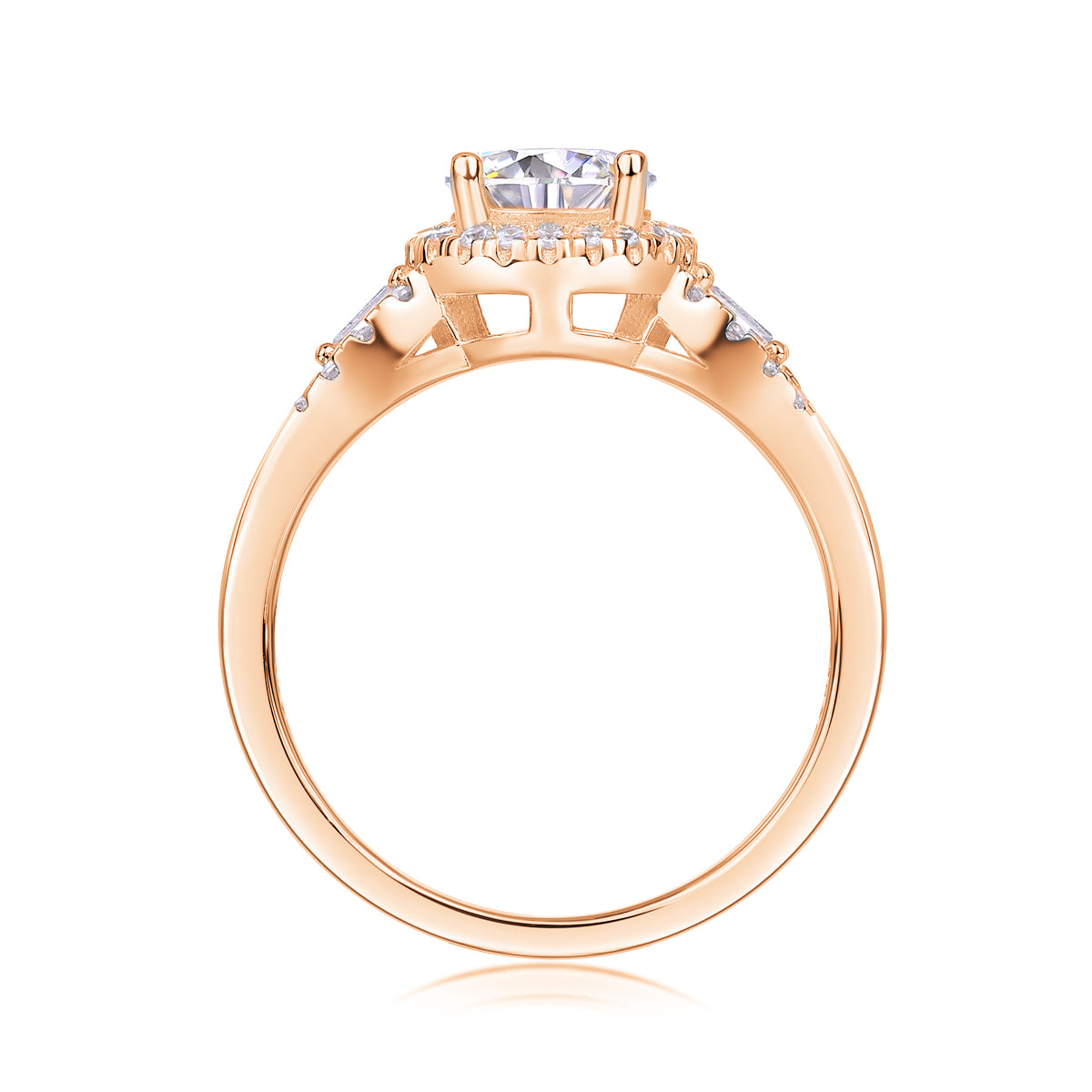 The Seraphina Diamond Halo Ring