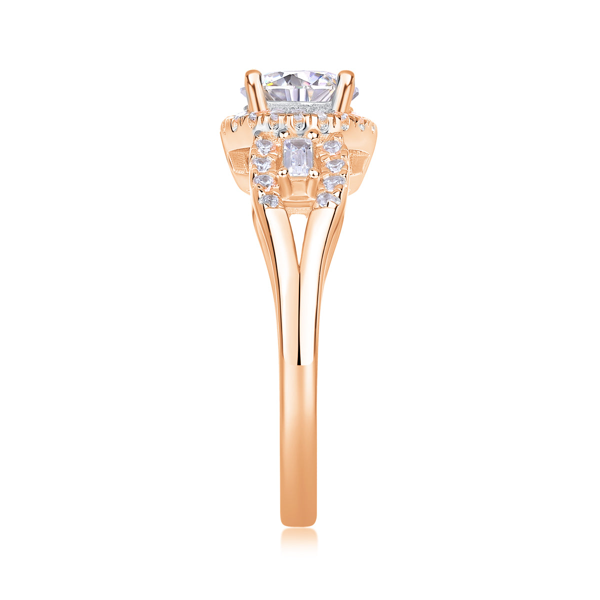 The Seraphina Diamond Halo Ring