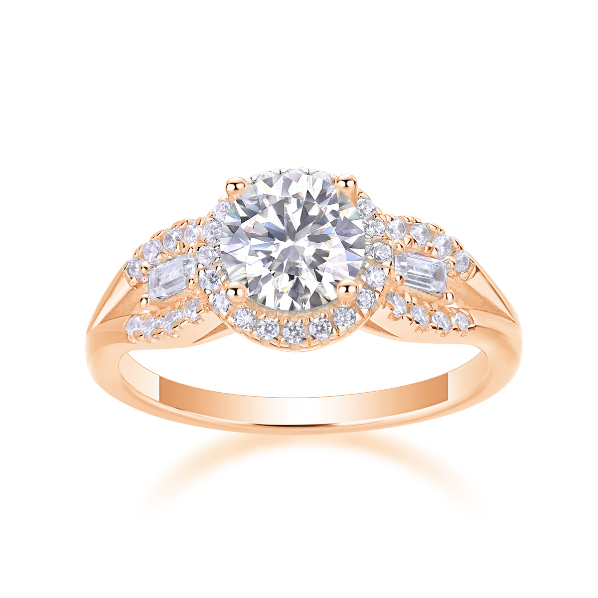 The Seraphina Diamond Halo Ring